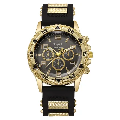Casual Fashion Men's Quartz Watch Sports Large Dial Stainless Steel Business Temperament Watch