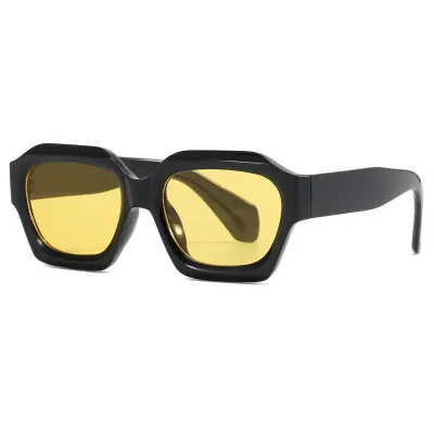 Polygonal Vacation Sunglasses - AC Lens Plastic Frame