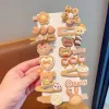 4#J67 Coffee Bear Floral 16 Pieces