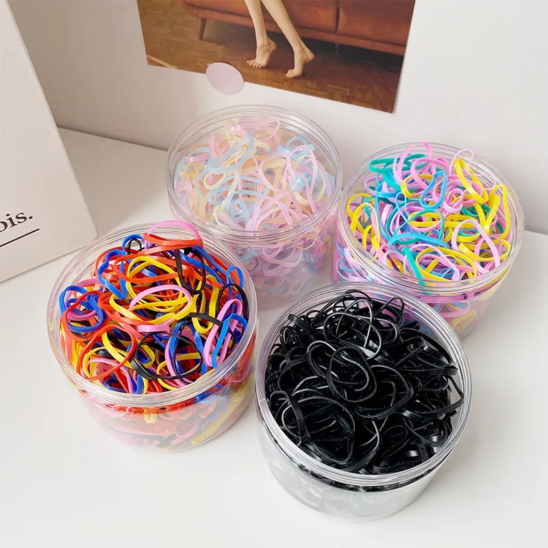 Kids Girls Cute Sweet Candy Color Hair Rings Rubber Bands High Elasticity