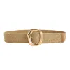 Khaki Shiny Face Buckle