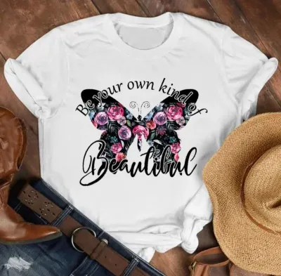 Cartoon Graphic Printed Women Short-Sleeved T-Shirt Loose Large Size Summer Casual