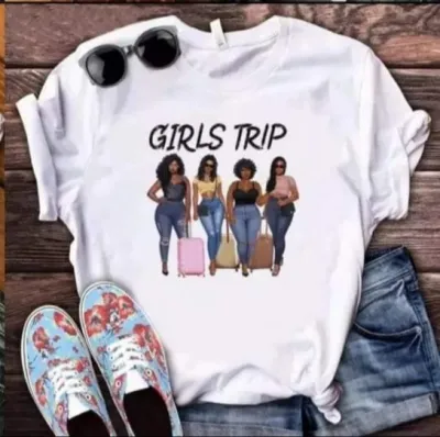 Cartoon Graphic Printed Women Short-Sleeved T-Shirt Loose Large Size Summer Casual
