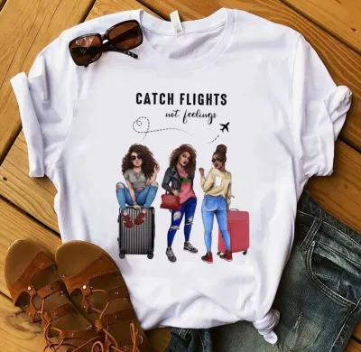 Cartoon Graphic Printed Women Short-Sleeved T-Shirt Loose Large Size Summer Casual