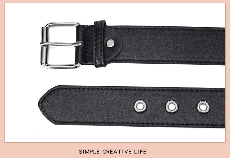 Wholesale Punk Men Wide Pu Fashion Y2k Distinctive Belt