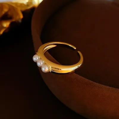 Fashion Exaggerated Vintage Women Square Crystal Adjustable Ring