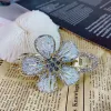 Zircon Floral Horsetail Clip