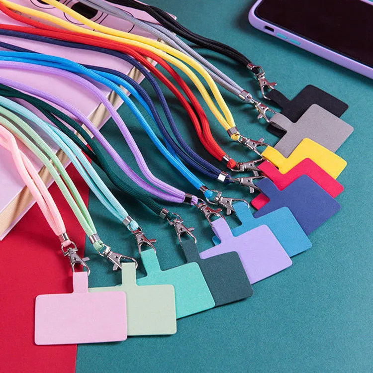 Mobile Phone Lanyard Card Holder Keychain Accessories Without Strap Unisex Nylon Metal Buckle