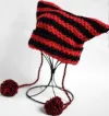 With Fur Ball [Red Black]]
