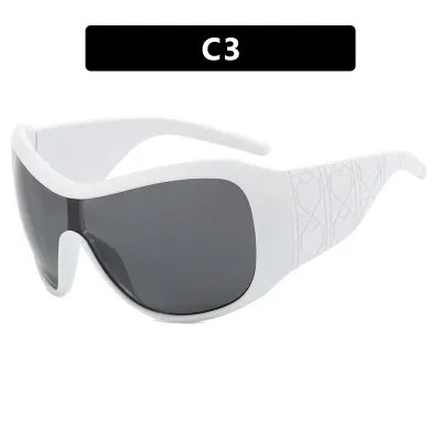 Oversized Frame Women Men Y2k Fashion UV Protection Sports Sunglasses