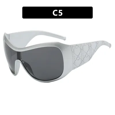 Oversized Frame Women Men Y2k Fashion UV Protection Sports Sunglasses