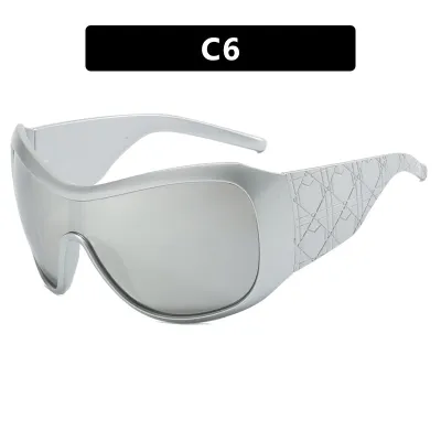 Oversized Frame Women Men Y2k Fashion UV Protection Sports Sunglasses