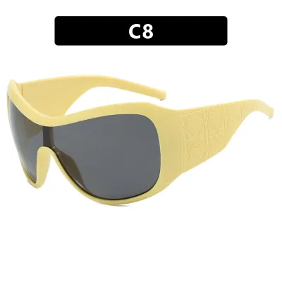 Oversized Frame Women Men Y2k Fashion UV Protection Sports Sunglasses