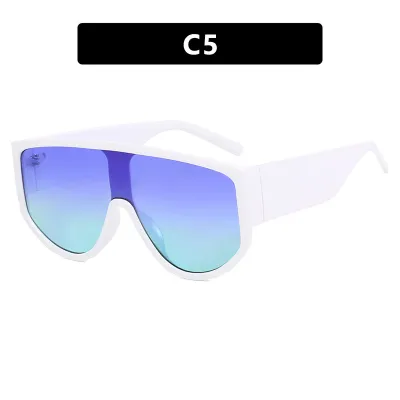 Fashion Women Exaggerated Large-Frame Retro Sunglasses PC Goggle