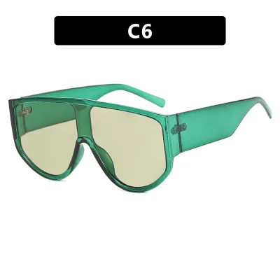 Fashion Women Exaggerated Large-Frame Retro Sunglasses PC Goggle