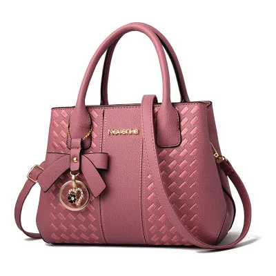 Women'S Retro Solid Color Large Capacity Handbag