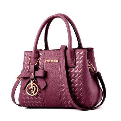 Women'S Retro Solid Color Large Capacity Handbag
