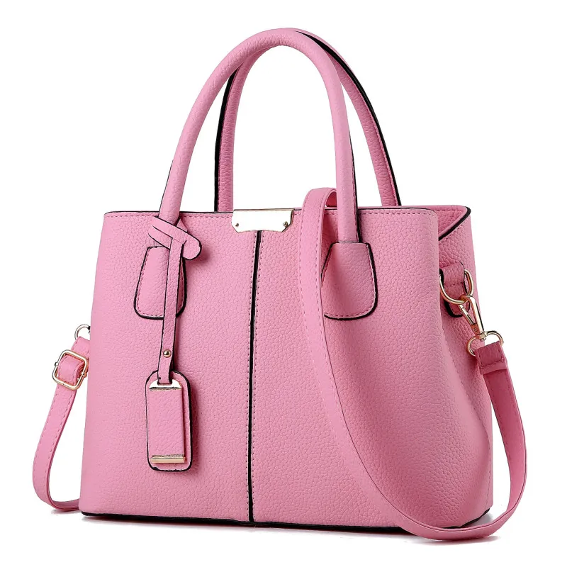 Women's Fashion Large-Capacity PU Handbag with Crossbody Strap