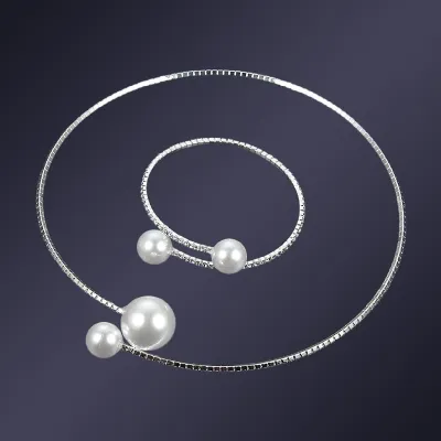 Fashion Rhinestone Wedding Bridal Necklace Bracelet Earring Set