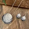 Silver Gray Black