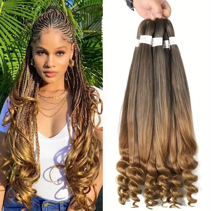 Women's Fashion African Non-Mainstream Chemical Fiber Wig Braid 24 Inches Change Shape