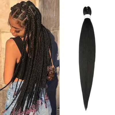 Women'S Fashion Chemical Fiber Wig Braids Non-Mainstream EZ Braid Medium Long