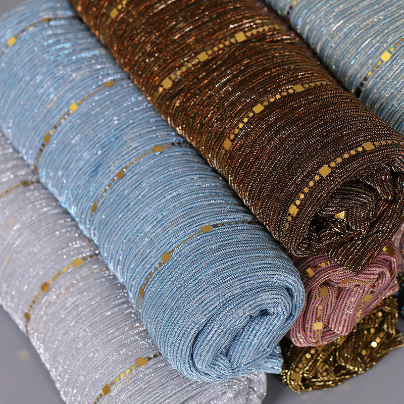 Women Fashion Sequins Thin Breathable Scarf