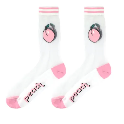 Spring Summer Women Thin Mid-Tube Fashion Flower Mesh Socks