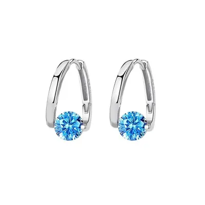 Geometric Micro-Inlaid Zircon Light Luxury Fashion Women Earrings