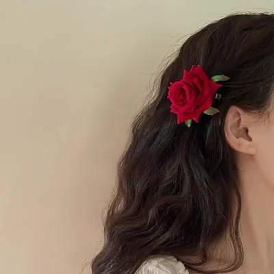 Phalaenopsis Hairpin Flower Summer Vacation Seaside Hair Accessories Duckbill Clip