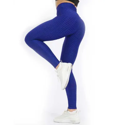 Women Yoga High Waist Quick-Dry Solid Color Sports Leggings