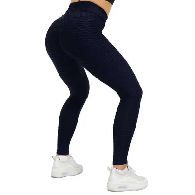 Women Yoga High Waist Quick-Dry Solid Color Sports Leggings