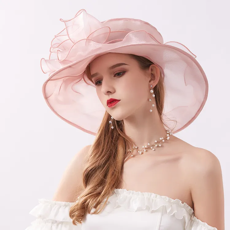 Holiday Beach Solid Color Floral Sunhat