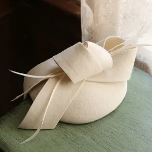 Ruili Elegant Solid Color Wool Dome Hat