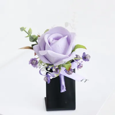 Simple Creative Wedding Party Bride And Groom Simulation Rose Corsage Wrist Flower Decoration