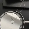 03-E2 Titanium Steel Shell Smiley Necklace Silver