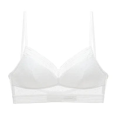 Women Fashion Sexy Lace Triangle Cup Wireless Bra