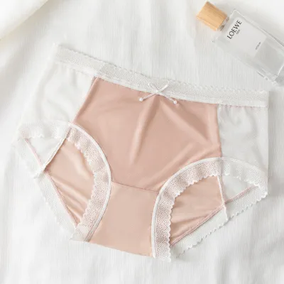 Women Sexy Lace Breathable Mesh Cotton Underwear