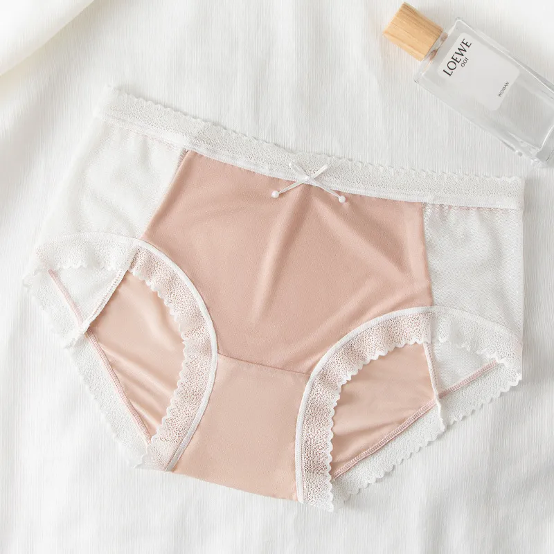 Women Sexy Lace Breathable Mesh Cotton Underwear