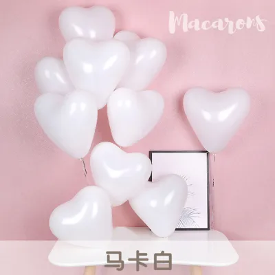 Creative Wedding Party Heart-Shaped Macaroon Balloon Decoration 100 Bag