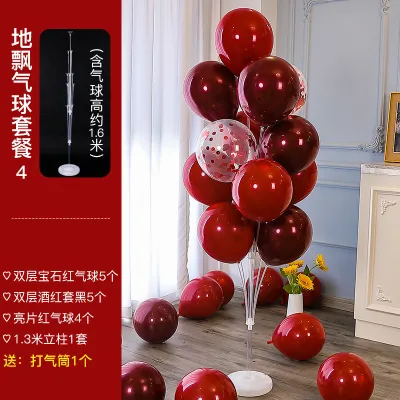 Creative Wedding Party Ground Floating Balloon Road Guide Bracket Scene Layout 15pcs/Set