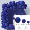 Matte D.Blue Solid Color 86Pcs Set (Send Glue Ribbon Ball Chain)