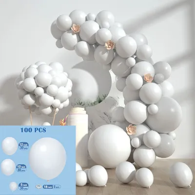 Simple Creative Wedding Party Solid Color Balloon Decoration 86pcs/Set