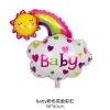 Baby Pink Smiley Rainbow