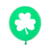 12 Inch Irish Green Printing Latex Balloons 50