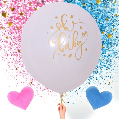12 Inch 2.8G Baby Birthday Party Multicolor Bronzing Gender Reveal Feet Heart-Shaped Printed Balloon Decoration 50-Bag