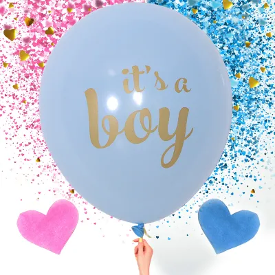12 Inch 2.8G Baby Birthday Party Multicolor Bronzing Gender Reveal Feet Heart-Shaped Printed Balloon Decoration 50-Bag