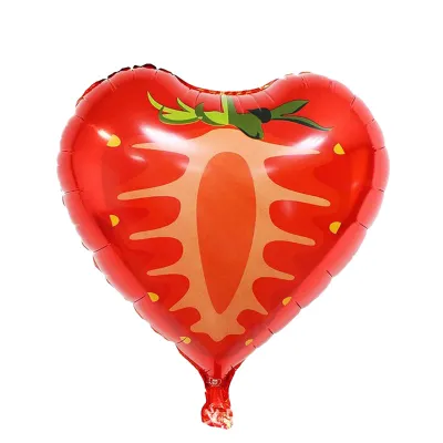 18 Inch Summer Party Cartoon Fruit Shape Aluminum Film Balloon Decoration