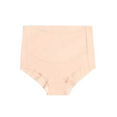 Pregnant Women High Waist Underwear Solid Color Pure Cotton