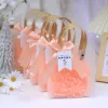Frosted Bag Fans With Goddess Hanging Card Powder Grass